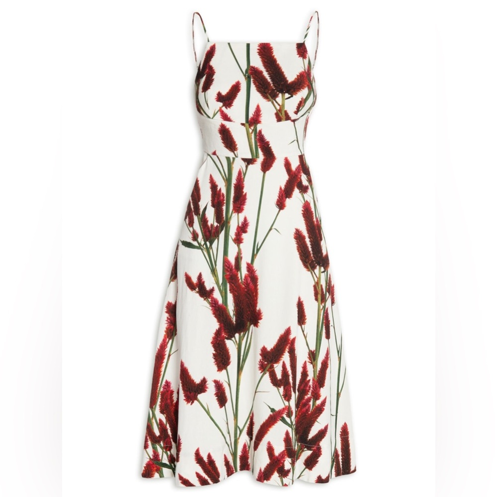 Osklen Celosia Linen Midi Dress